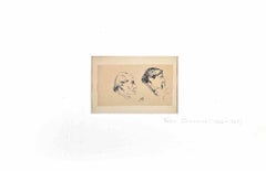 Portraits - Drawing by Félix Barrias - Late-19th Century