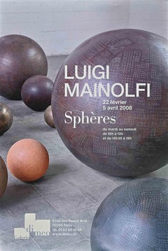 Ausstellung von Luigi Mainolfi – Vintage-Poster – 2008