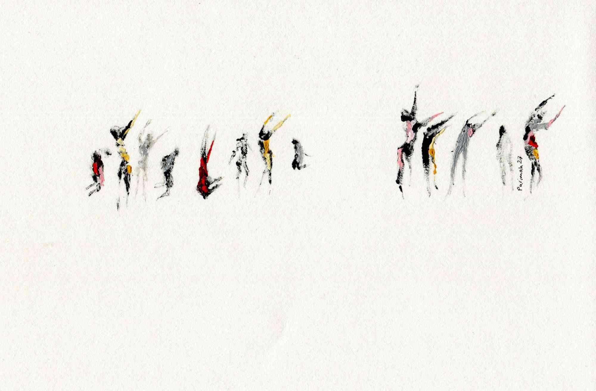 Il Canto della Libertà è un disegno realizzato dalla pittrice e poetessa iraniana Parimah Avani nel 2023.

Inchiostro di China e acrilico su carta color avorio.

Firmato a mano e datato.

Condizioni eccellenti.

Presentato in una mostra personale di