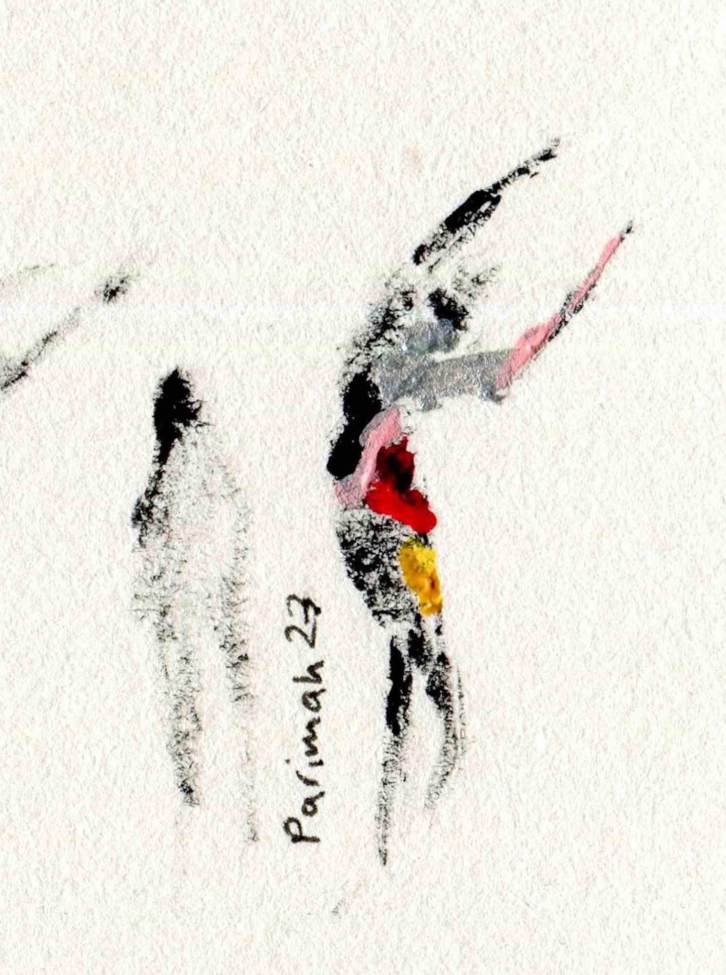 Il canto della libertà - Disegno di Parimah Avani - 2023 in vendita 5
