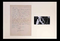 Vintage Letter from Giovanni Comisso - 1958