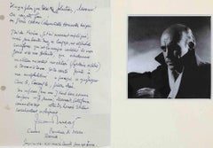 Autographed Letter by Jean Lurçat - Mid-20th Century 