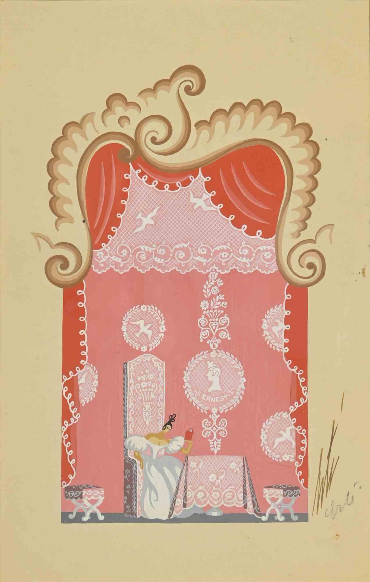 Norina's Room is an artwork realized by Erté (Romain de Tirtoff).

Gouache on paper, hand signed lower right. Titled on rear.

cm. 28x18

Good conditions.

 

Romain de Tirtoff, known as Erté (St. Petersburg, November 23, 1892 - Paris, April 21,