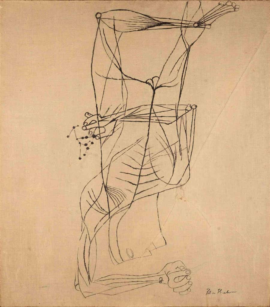 Untitled - Mixed Media by Ben Shahn - 1950s