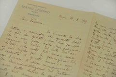 Autogrammbrief von Pietro Mascagni, signiert, aus neuerer Zeit, Papier, 1909, 2 Seiten