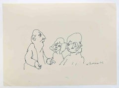 Figures - Dessins de Mino Maccari - 1970