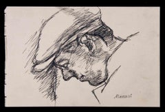 Portrait - Dessin de Mino Maccari - 1928