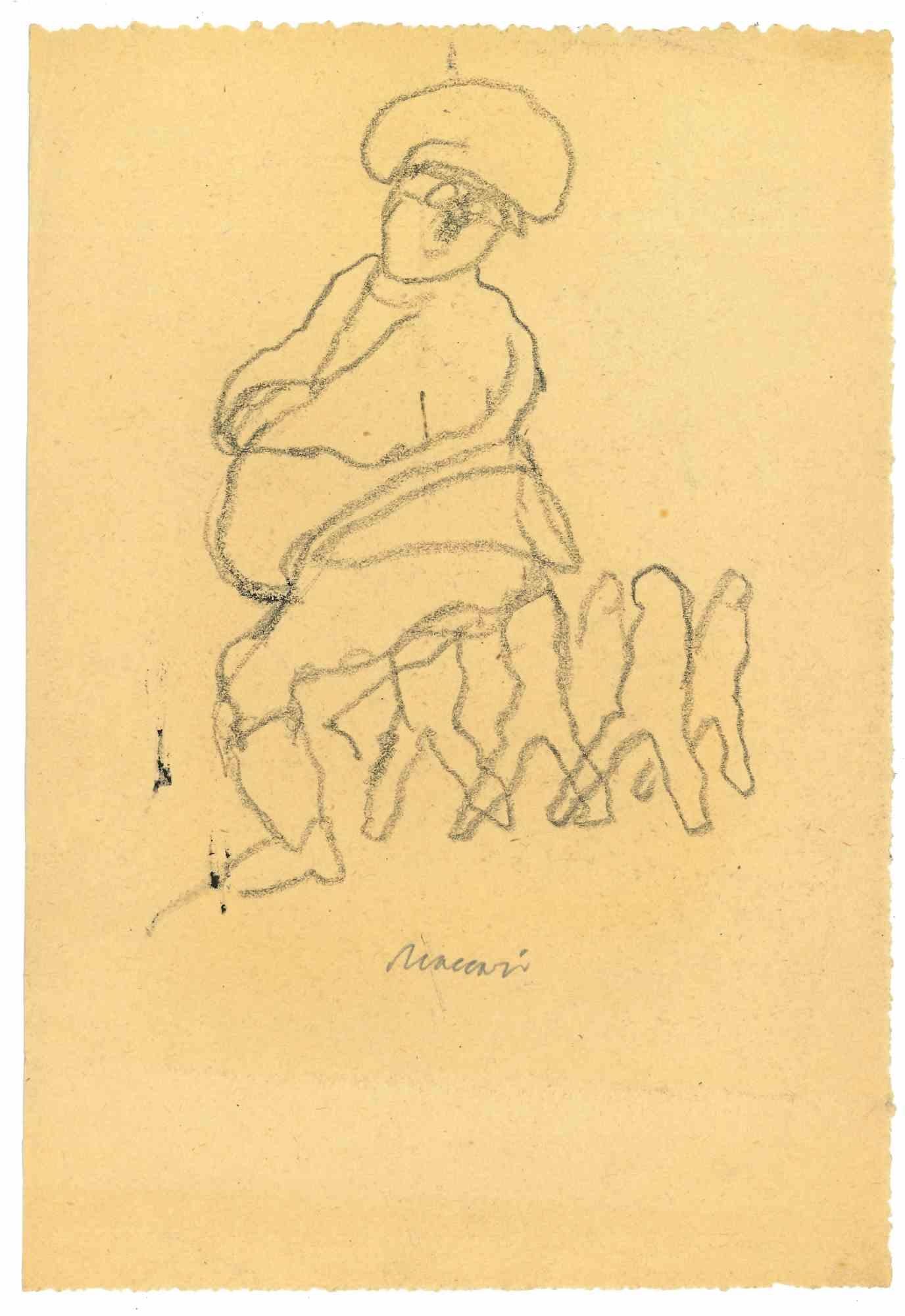 The General is a Pen Drawing realized by Mino Maccari  (1924-1989) in the 1960s.

Hand-signed on the lower.

Good condition.

Mino Maccari (Siena, 1924-Rome, June 16, 1989) was an Italian writer, painter, engraver and journalist, winner of the