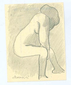 The Nude - Drawing by Mino Maccari - 1960s