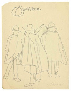 Modena - Drawing de Mino Maccari - Années 1960