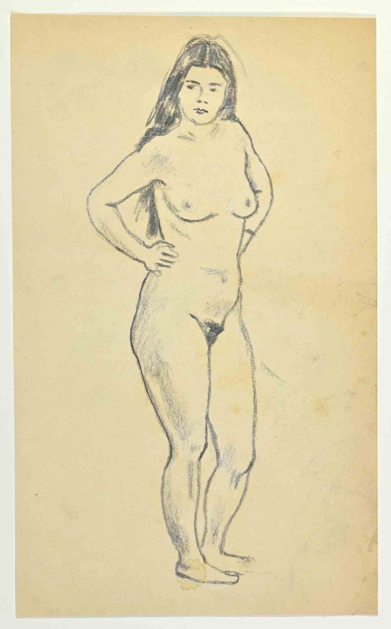 Nude is a Pencil Drawing realized by Mino Maccari  (1924-1989) in 1928.

Good condition.

Mino Maccari (Siena, 1924-Rome, June 16, 1989) was an Italian writer, painter, engraver and journalist, winner of the Feltrinelli Prize for Painting in 1963
