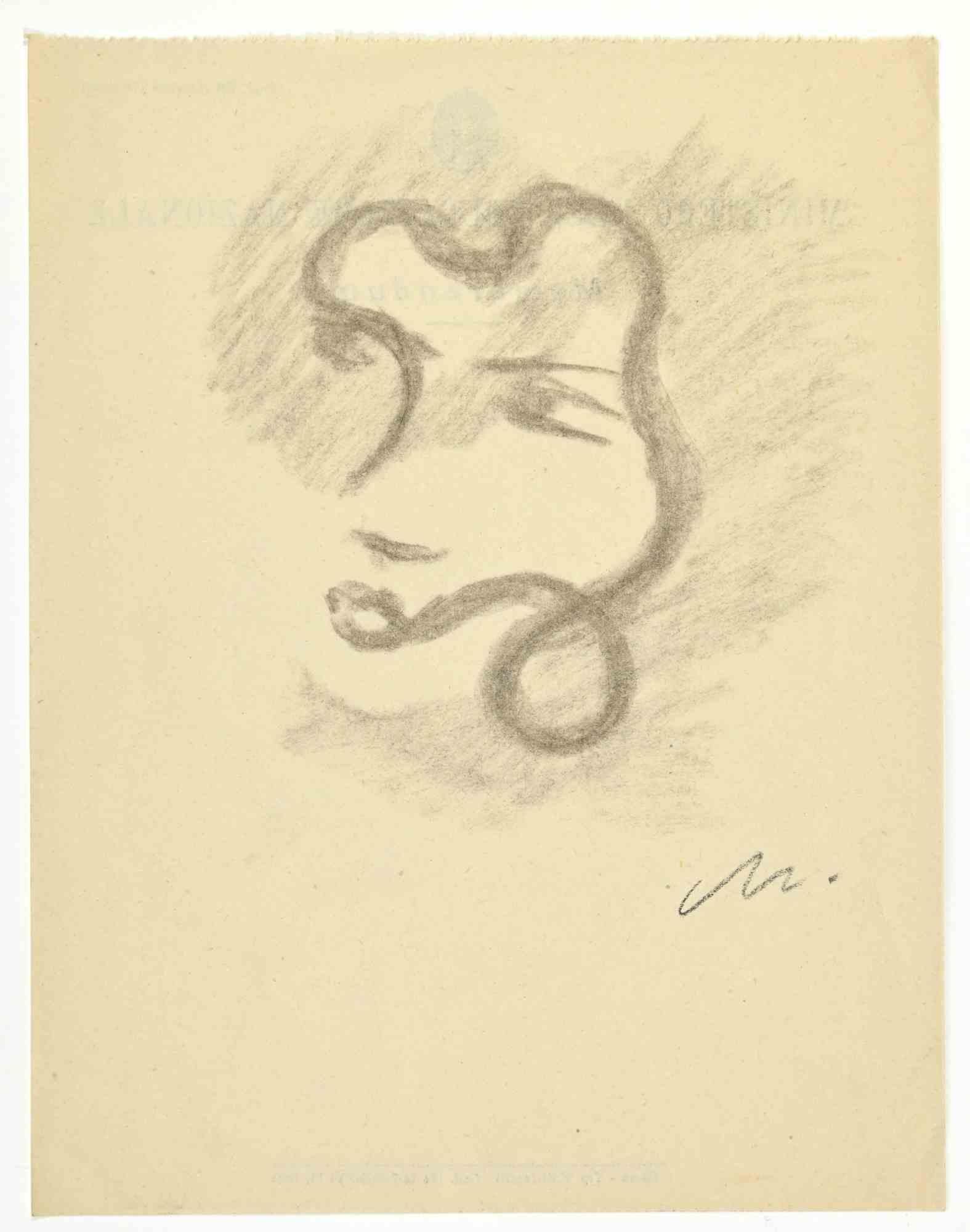 The Portrait is a Pencil Drawing realized by Mino Maccari  (1924-1989) in the 1940s.

Monogrammed on the lower.

Good condition.

Mino Maccari (Siena, 1924-Rome, June 16, 1989) was an Italian writer, painter, engraver and journalist, winner of the