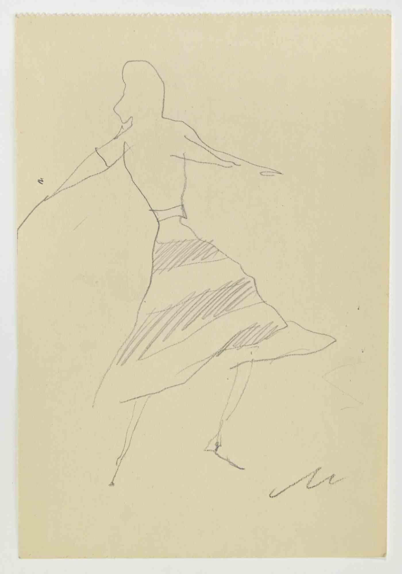 Gypsy is a Pencil Drawing realized by Mino Maccari  (1924-1989) in the 1960s.

Monogrammed on the lower.

Good condition.

Mino Maccari (Siena, 1924-Rome, June 16, 1989) was an Italian writer, painter, engraver and journalist, winner of the