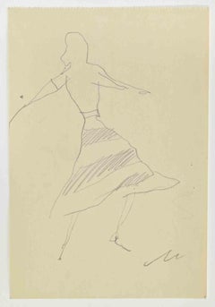 Gipsy - Drawing by Mino Maccari - 1960s