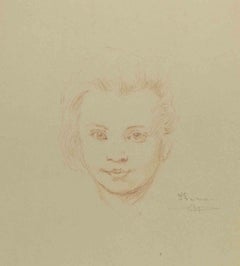Porträt – Zeichnung von Augusto Monari – frühes 20. Jahrhundert
