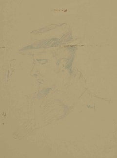 Portrait - Drawing by Augusto Monari - Early 20th Century