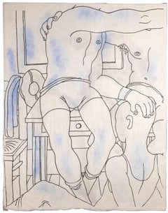 Figures - Lithograph by Jean Cocteau - 1930