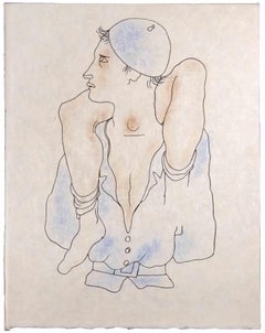 Straddling - Lithograph by Jean Cocteau - 1930