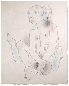 Nus - Lithographie de Jean Cocteau - années 1930