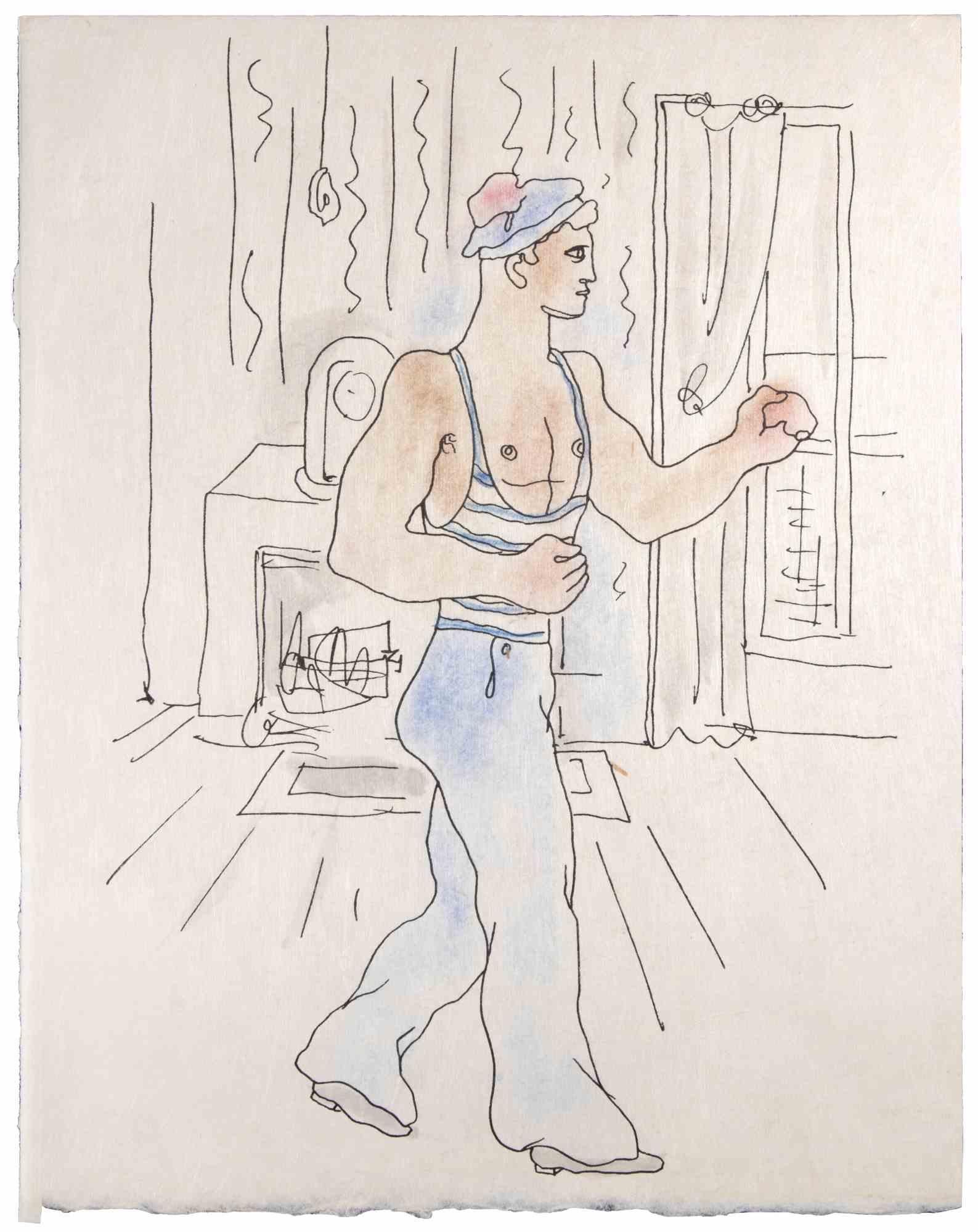 Sailor ist eine kolorierte Lithographie auf Japanpapier von Jean Cocteau (1889 -1963) aus dem Jahr 1930. 

Französischer Zeichner, Dichter, Essayist, Dramatiker, Librettist, Filmregisseur.

Ausgezeichneter Zustand, keine Signatur.

Das Kunstwerk