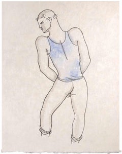 Figure of Man - Lithograph by Jean Cocteau - 1930s