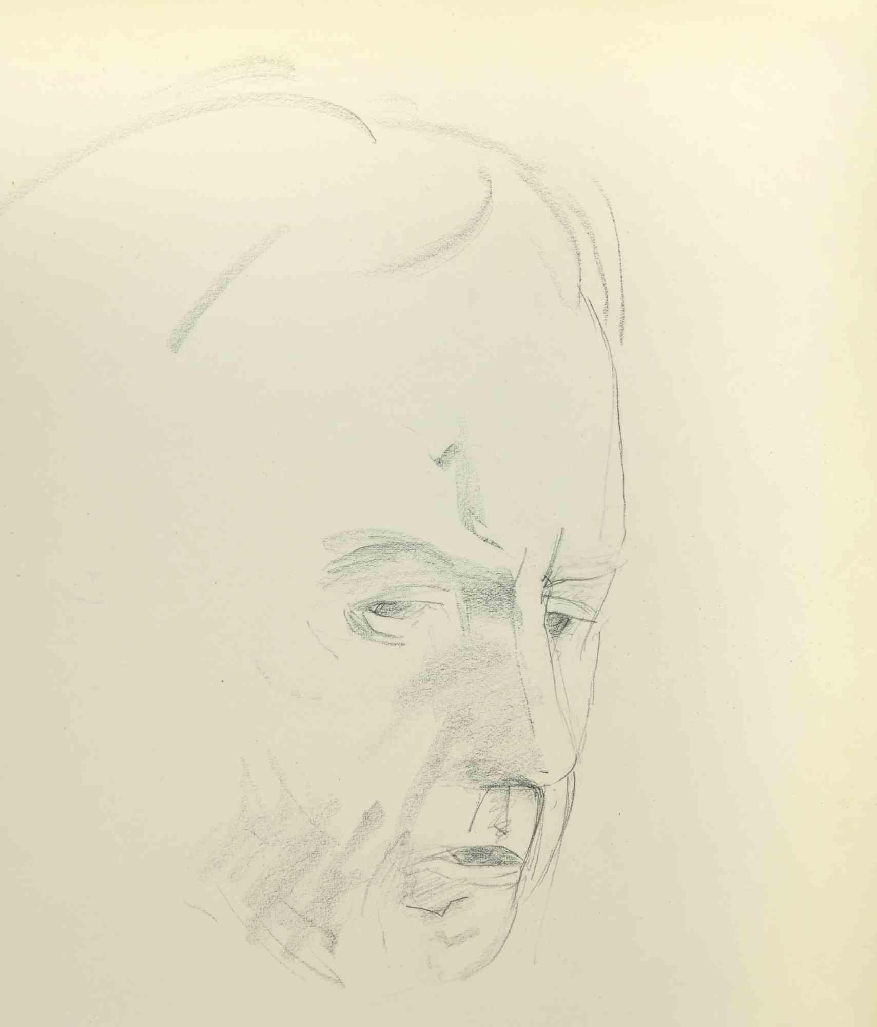 Sketch for a Portrait ist eine Zeichnung auf  Papier, das Mitte des 20. Jahrhunderts von Flor David realisiert wurde.

Gute Bedingungen.

Flor David (1891-1958) ):  Pseudonym von David Florence. Pastellmaler. Er war ein Schüler von Desirè Lucas.