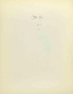 Esquisse d'un portrait - Dessin de Flor David - Milieu du XXe siècle