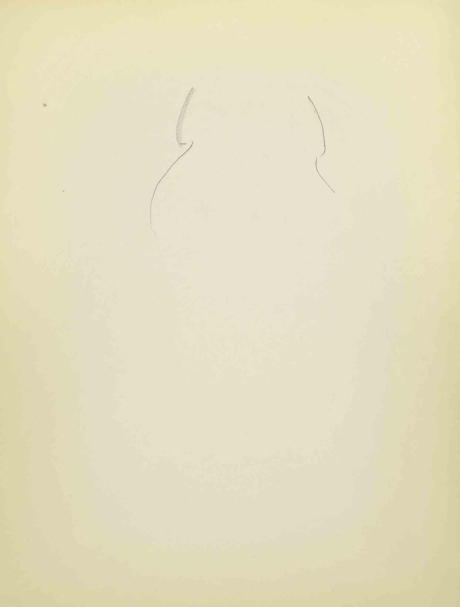 Esquisse d'un portrait est un dessin sur papier réalisé au milieu du 20e siècle par Flor David.

Bonnes conditions.

Flor David (1891-1958) ) :  pseudonyme de David Florence. Peintre au pastel. Il a été l'élève de Desirè Lucas. Il expose au Salon