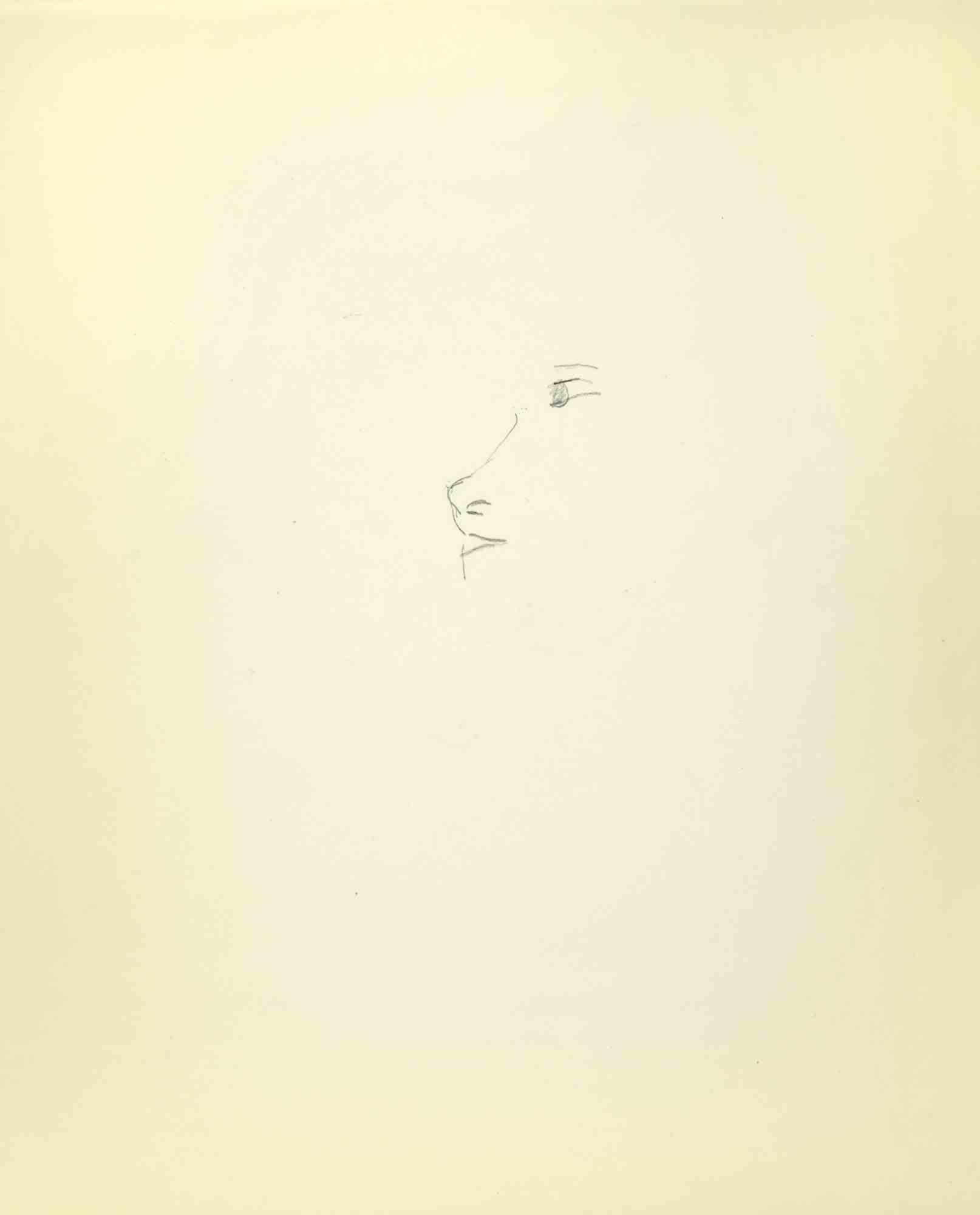 Sketch for a Portrait ist eine Zeichnung auf Papier, die Mitte des 20. Jahrhunderts von Flor David angefertigt wurde.

Gute Bedingungen.

Flor David (1891-1958) ):  Pseudonym von David Florence. Pastellmaler. Er war ein Schüler von Desirè Lucas.