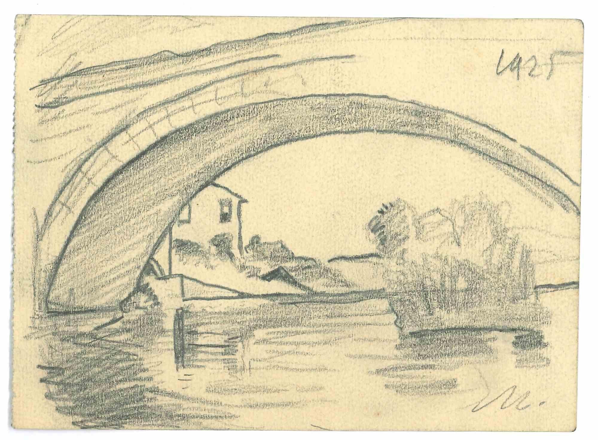 Landscape is a pencil Drawing realized by Mino Maccari  (1924-1989) in the Mid-20th Century.

Hand-signed on the lower.

Good conditions.

Mino Maccari (Siena, 1924-Rome, June 16, 1989) was an Italian writer, painter, engraver and journalist, winner