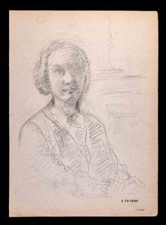 Portrait - Drawing by Serge Fotisnky - 1947
