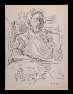 Portrait - Drawing by Serge Fotisnky - 1947