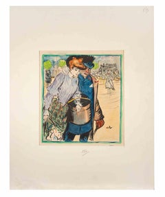 Springtime – Zeichnung von Pierre Georges Jeanniot – 1905