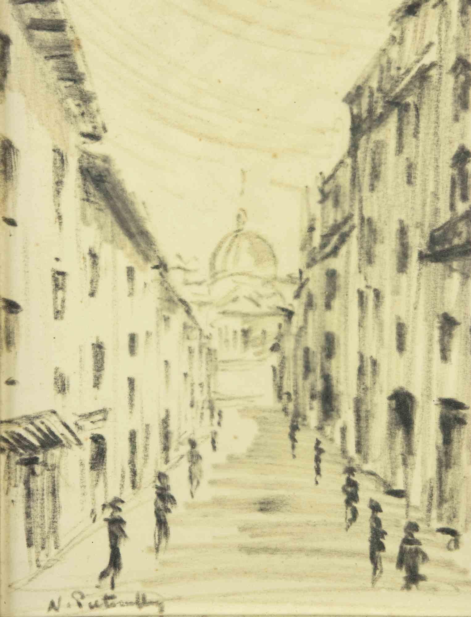  The Road to Saint Peter - Drawing - 1990s - Art by Unknown