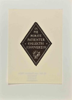 Ex Libris - Woodcut by M. Pot Van Regteren Altena - 1914