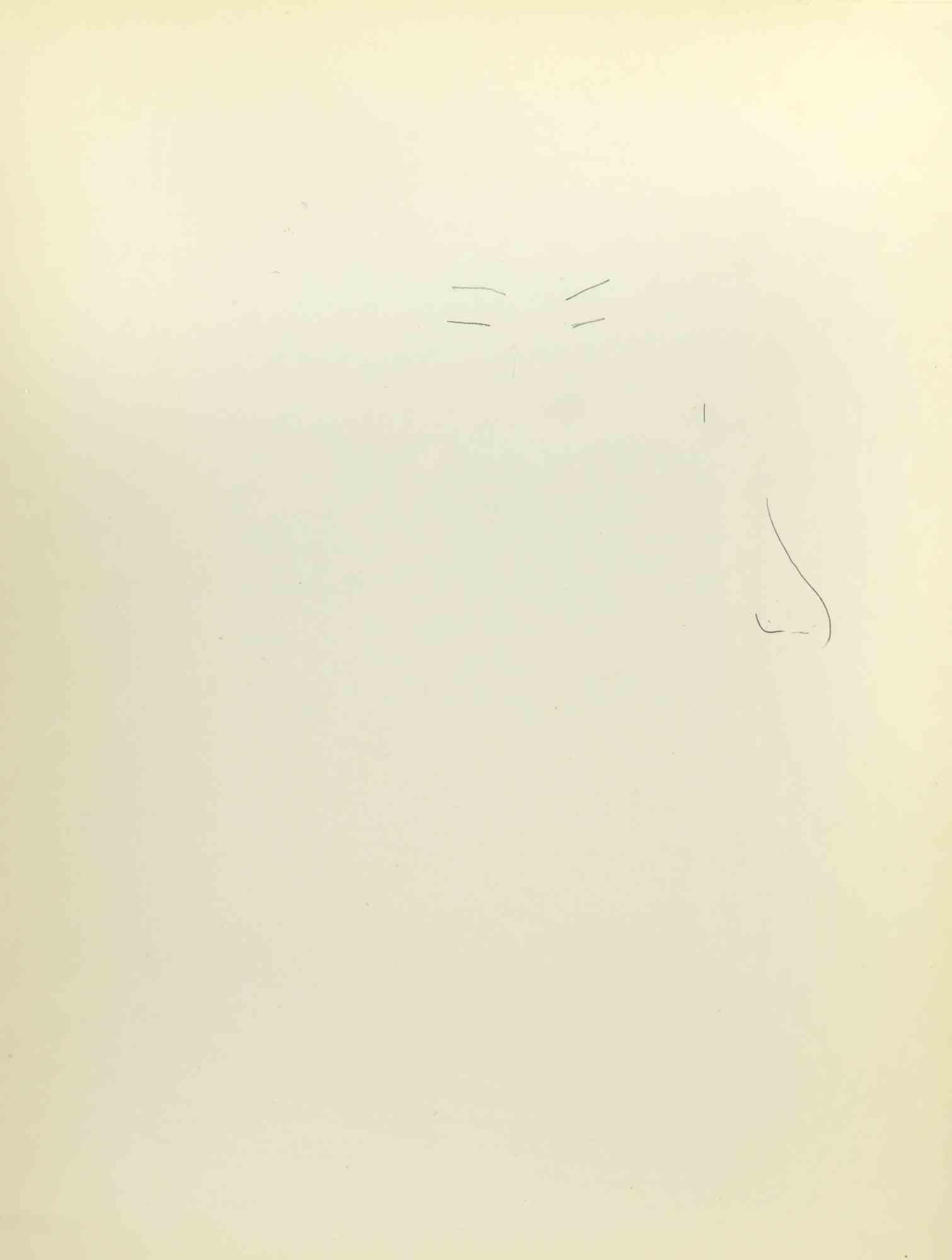 Sketch for a Portrait ist eine Zeichnung auf Papier, die Mitte des 20. Jahrhunderts von Flor David angefertigt wurde.

Bleistift auf cremefarbenem Papier.

Gute Bedingungen.

Flor David (1891-1958) ): Pseudonym von David Florence. Pastellmaler. Er