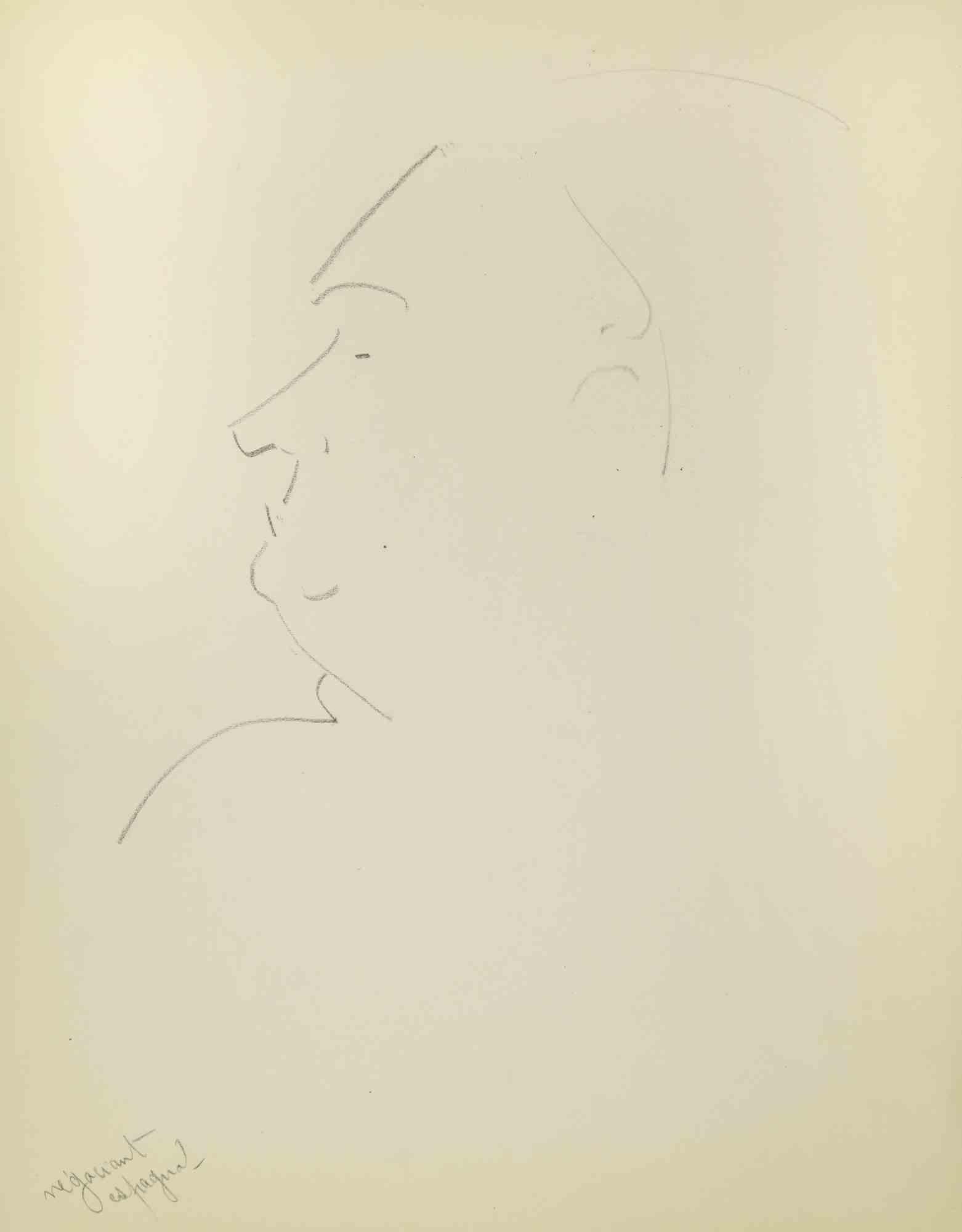Sketch for a Portrait is a drawing on paper realized in the Mid-20th Century by Flor David.

Pencil on Cremy-colored paper.

Good conditions.

Flor David (1891-1958) ): pseudonym of David Florence. Pastel painter. He was a pupil of Desirè Lucas. He