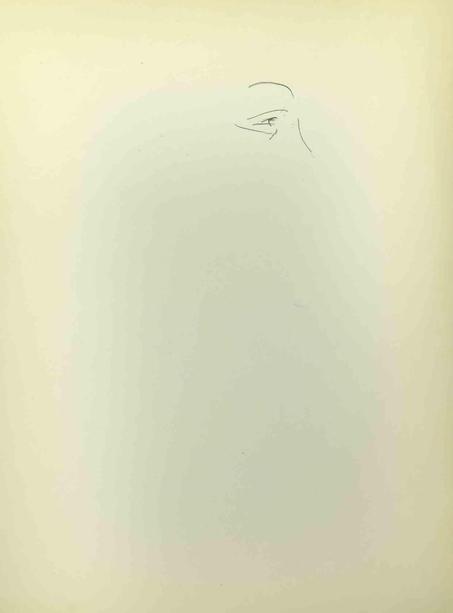 Sketch for a Portrait ist eine Zeichnung auf Papier, die Mitte des 20. Jahrhunderts von Flor David angefertigt wurde.

Gute Bedingungen.

Flor David (1891-1958) ):  Pseudonym von David Florence. Pastellmaler. Er war ein Schüler von Desirè Lucas.
