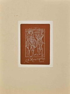  Ex Libris - Lithograph - Mid 20th Century