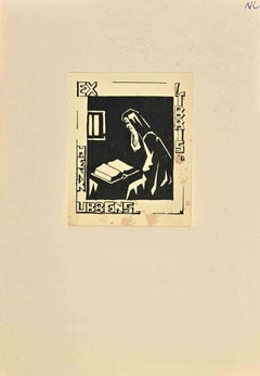 Ex-Libris  - Henk Ubbens - Woodcut - Mid 20th Century