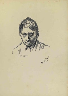 The Portrait - Drawing by Alberto Ziveri - 1930s