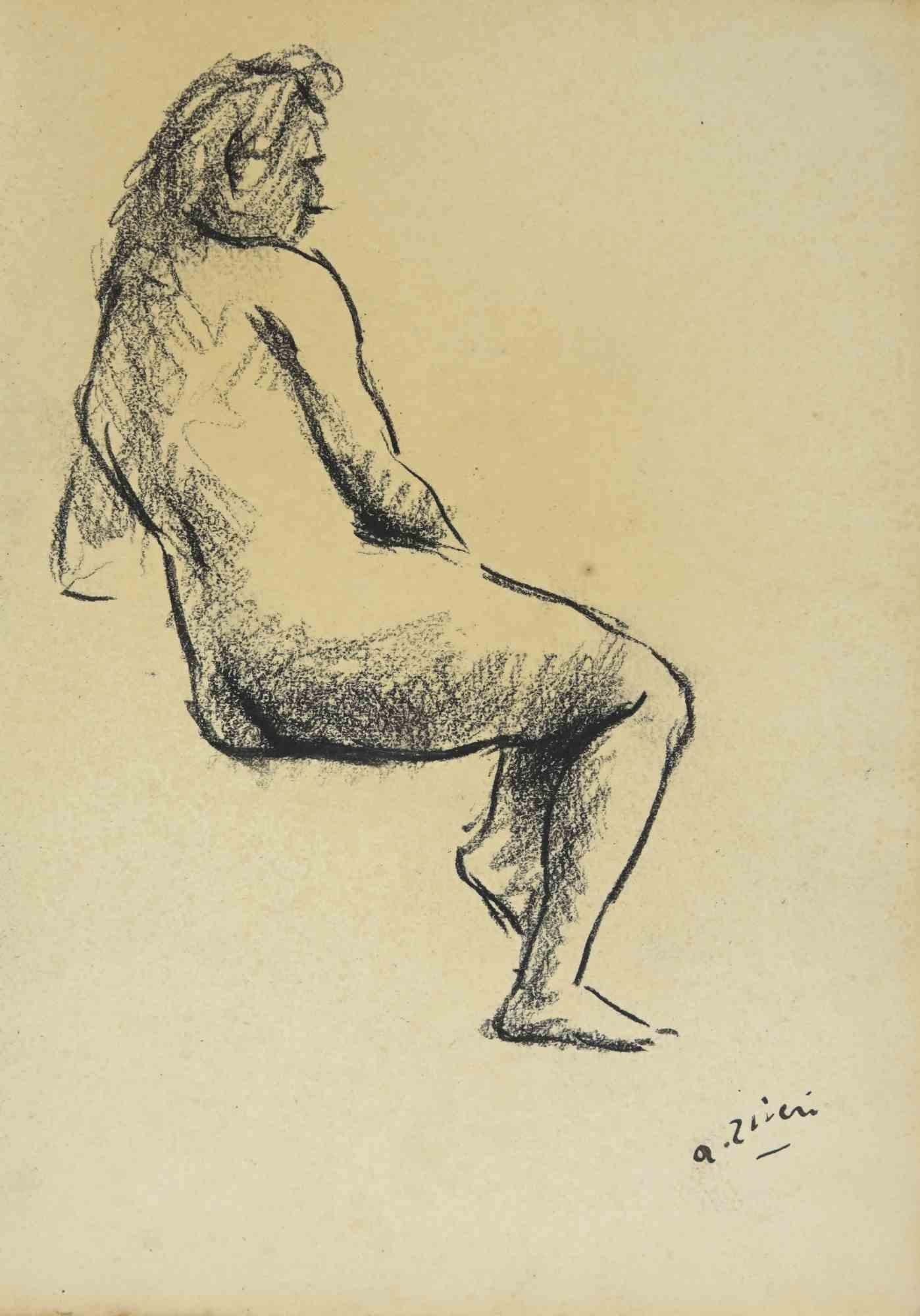 Akt ist eine Zeichnung von Alberto Ziveri aus den 1930er Jahren.

Zeichenkohle auf Papier.

Handsigniert und datiert.

In gutem Zustand mit leichten Stockflecken.

Das Kunstwerk wird durch geschickte Striche meisterhaft dargestellt.

Alberto Ziveri