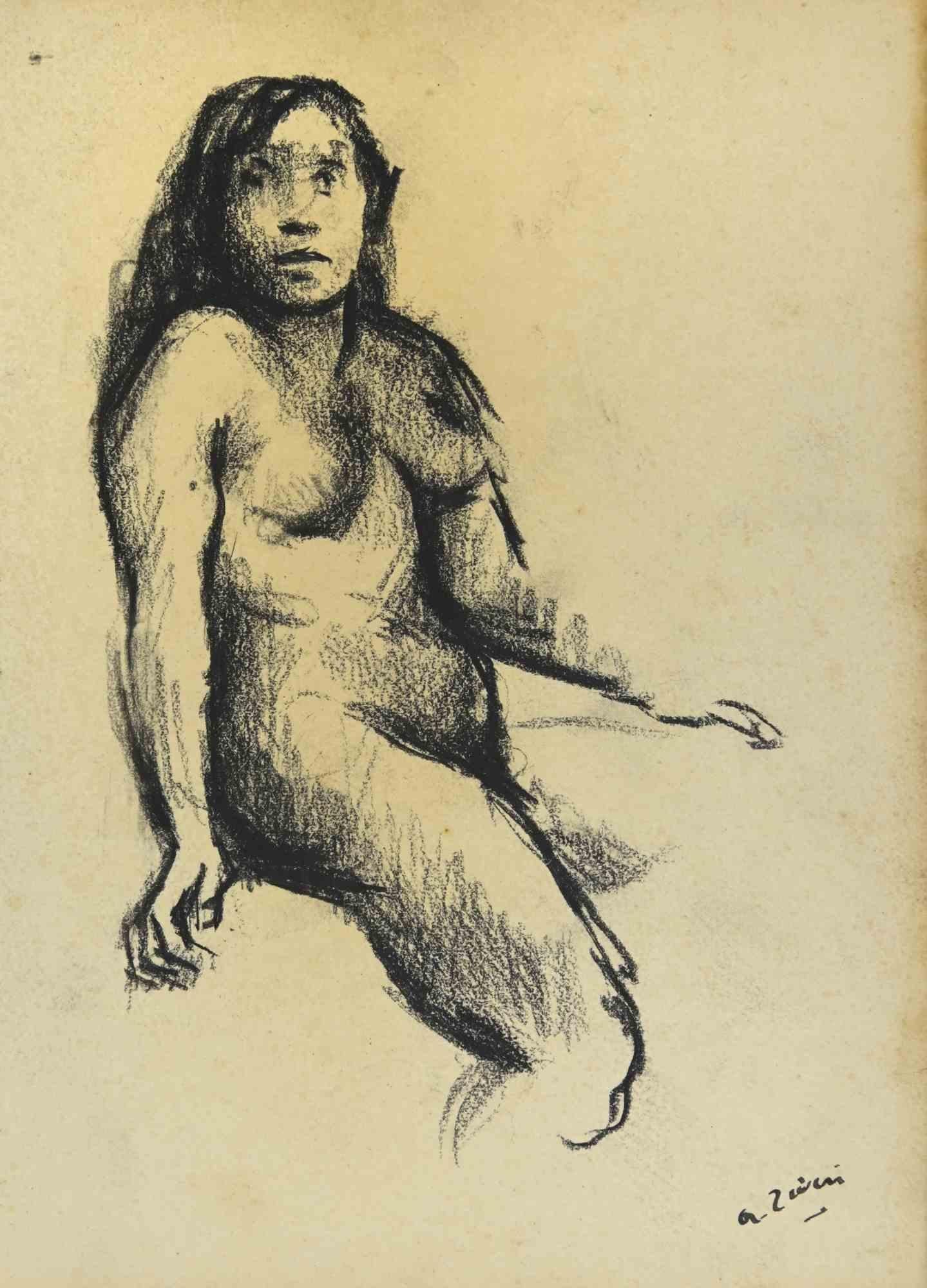 Nude is a drawing realized by Alberto Ziveri in the 1930s.

Charcoal on paper.

Hand-signed and dated.

In good conditions with slight foxing.

The artwork is represented through deft strokes masterly.

Alberto Ziveri (Rome,1908 – 1990), the Italian