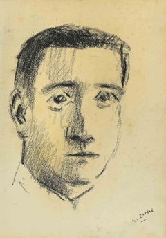 Vintage Portrait - Drawing by Alberto Ziveri - 1930s