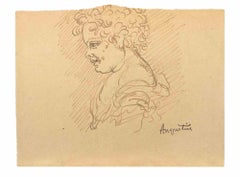 Das Profil des Kindes – Zeichnung von Louis Anquetin – frühes 20. Jahrhundert