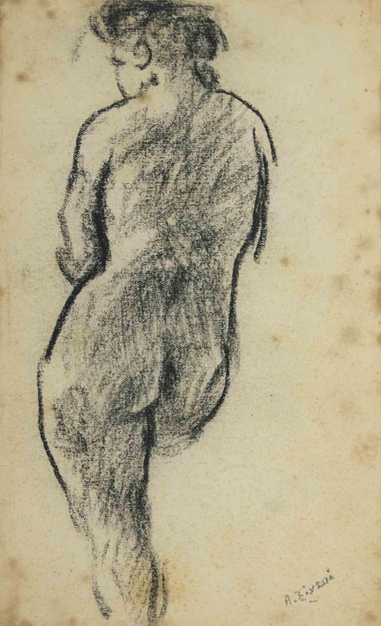 Der Akt – Zeichnung von Alberto Ziveri – 1930er Jahre
