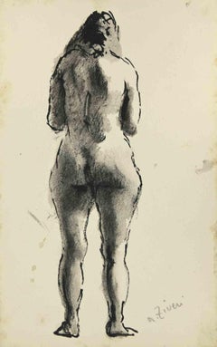 The Nude - Drawing by Alberto Ziveri - 1930s