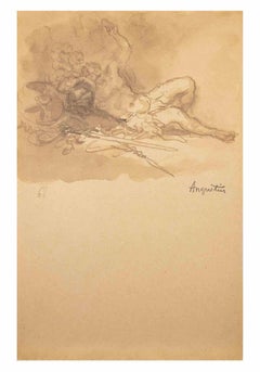Nude - Drawing by Louis Anquetin - Early 20th Century