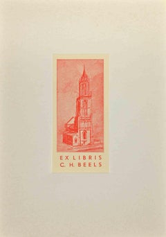 Ex Libris - Woodcut - Mid-20th Century