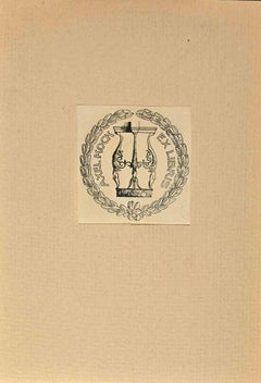 Ex Libris - Axel Kock - Woodcut - Mid-20th Century